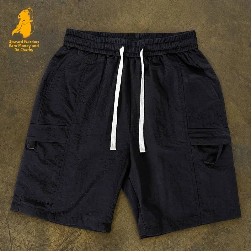 Quick Dry Workwear Shorts Casual Loose Fit Men Women UPUPXIA Brand Polyester Cotton Blend Summer Leisure Pants for Couples