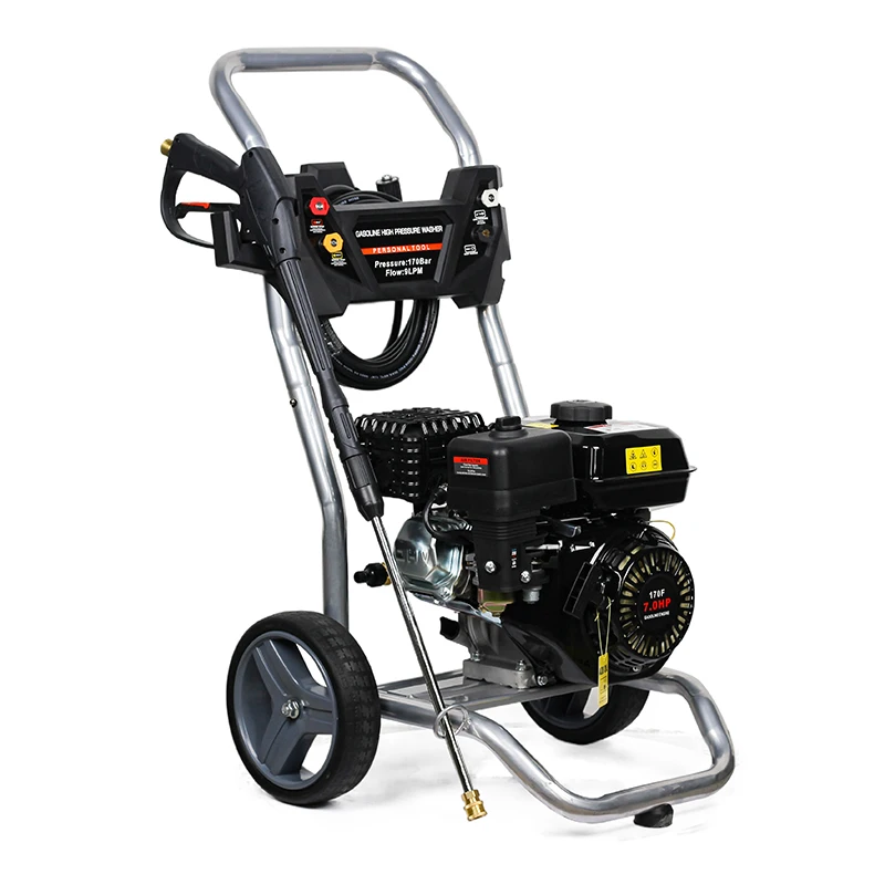 170bar Good Quality Household Residue Free Portable Gasoline High Pressure Washer 2024