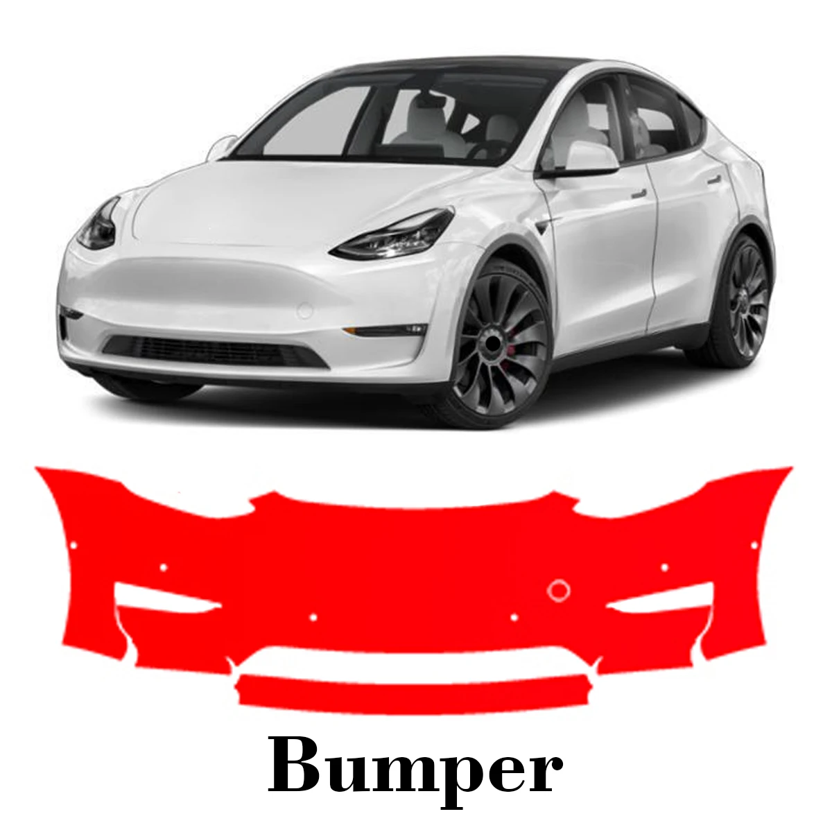 

Car Precut Paint Protection Film Front Bumper Anti-scratch Exterior TPU PPF For Tesla Model Y 2020-2022