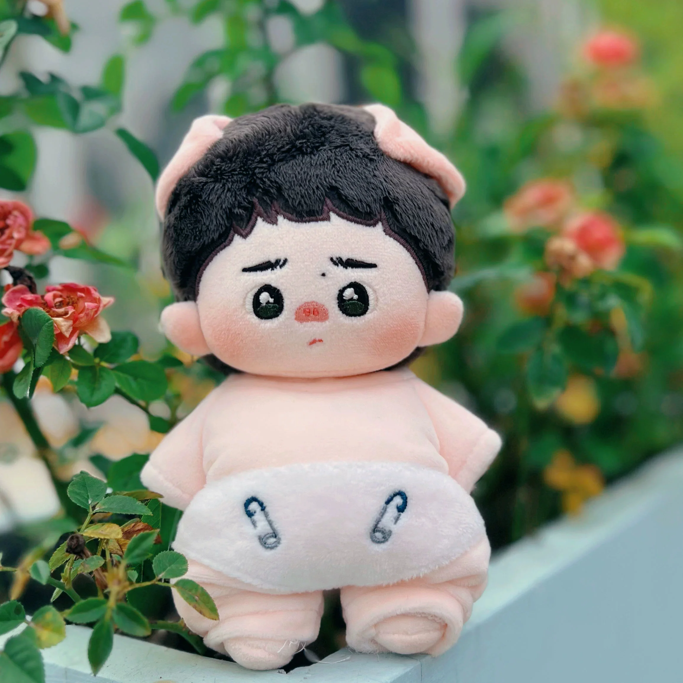 Cosmile Star Wang Yibo Xiao Zhan Pig Rabbit Ear 10cm 15cm Plush Doll Toy Body Cosplay Cute Gift C GG