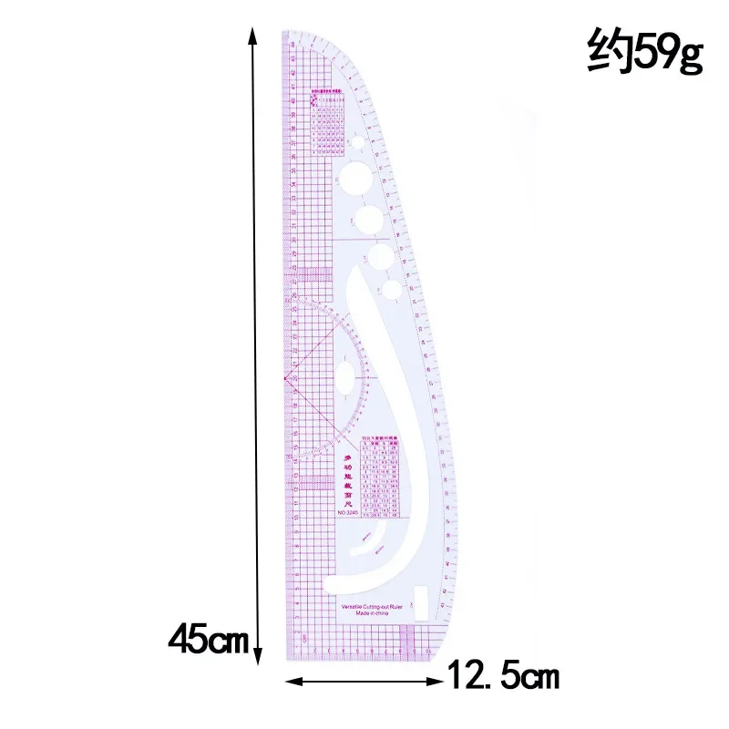 1pc French Curve Ruler Soft Patchwork Ruler Measure Tailor Drawing Template DIY Fabric Cutting Measuring Ruler Sewing Tool Kits