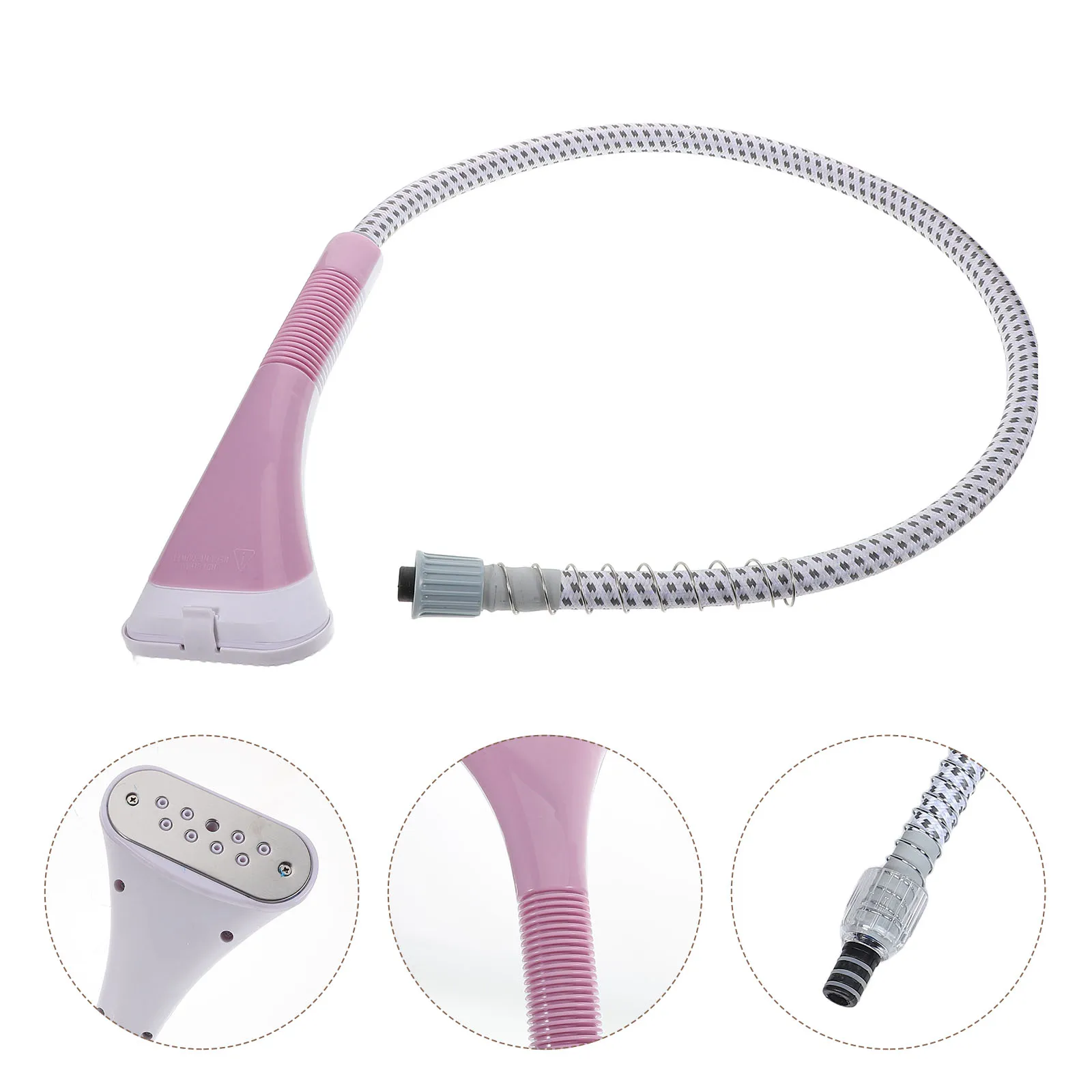 

Universal Replacement Steam Hose for Garment Steamer Plastic Tube with Buckle Design Efficient Heat Conduction Clothes Wrinkle