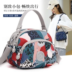 Women Shoulder Messenger printing Bag Nylon Oxford Lightweight Waterproof Zipper Package Large Capacity Travel for Girls