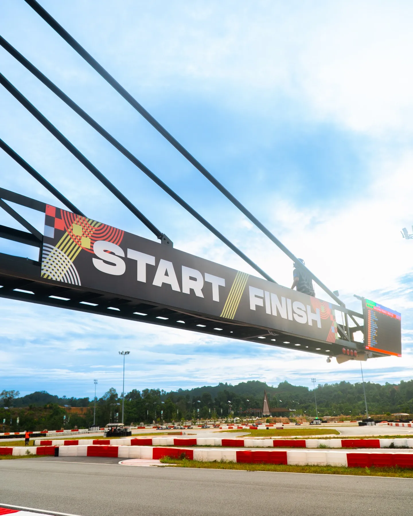 Sprite Reconfigurable Water Barrier Track for Karting Circuits Go Kart Accessories for Adult Venues Speed of 80 km/h