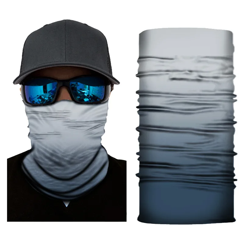 Gradient Magic Seamless Cycling Bandanas Men Balaclava Bycycle Fishing Mask Protection Half Face Shield Bicycle Bandage