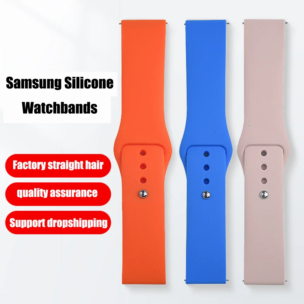 Pulseira de relógio de silicone para relógio Samsung Galaxy, pulseira esportiva, Classic Active 2, Huawei GT 4, 2, 2e, 3 Pro Bandas, 20mm, 22mm, 6 Pro, 5 Pro, 4 Pro