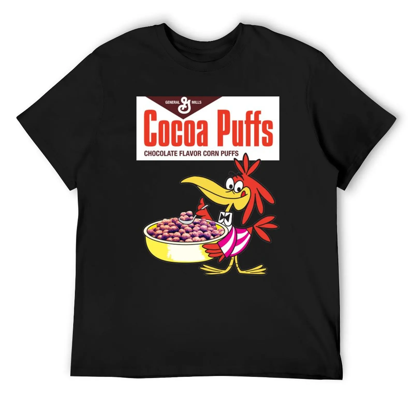 Cocoa Puffs Cocoa Puffs Cereal T-Shirt customs design your own animal prinfor boys kawaii clothes Men's clothing