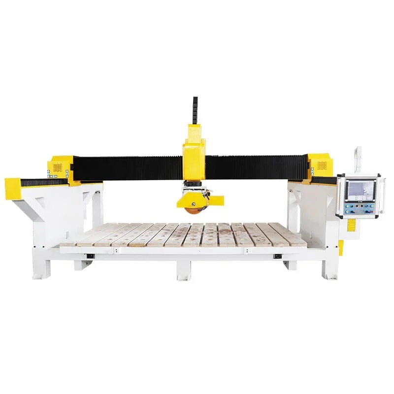 Shandong Igoldencnc 3 Axis 4 Axis 5 Axis 45 Degree 90 Degree Cnc Bridge Saw Blade Stone Marble Cutting Machine for Sale