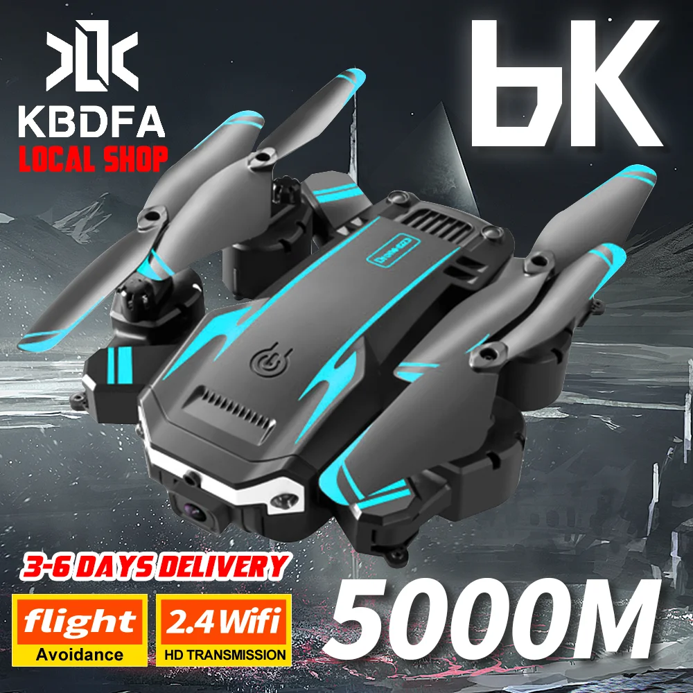 KBDFA New G6 Professional Foldable Quadcopter Aerial Drone S6 HD Camera GPS RC Helicopter FPV WIFI Obstacle Avoidance Toy Gifts