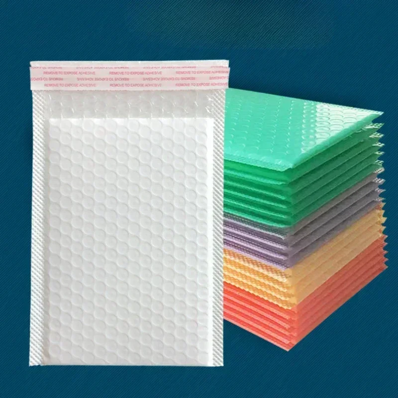 Pink Bubble Envelope Bag Waterproof Shock Absorption Foam Express Bags Color Strong Selfadhesive Fragile Products Post Air Pouch