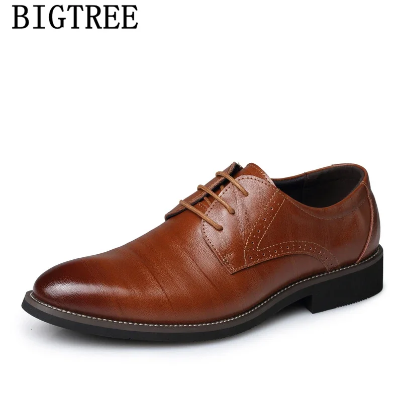 2024 Italian Genuine Leather Men Shoes Classic Wedding Dress Shoes For Men Elegant Business Shoes Men Formal Erkek Ayakkabi