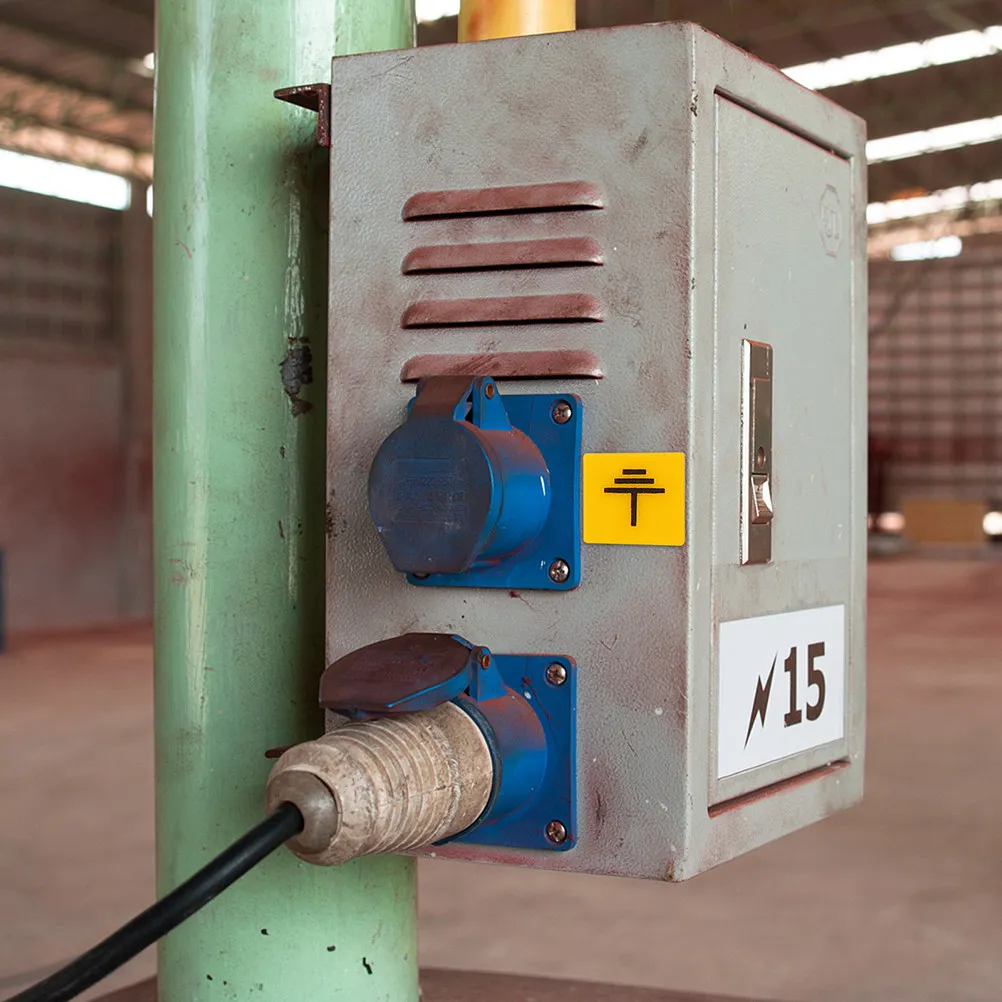 

Набор из 12 предупреждающих наклеек для заземления из поликарбоната: легкие, надежные, с улучшенной адгезией, для электробезопасности, для этикеток электрических панелей