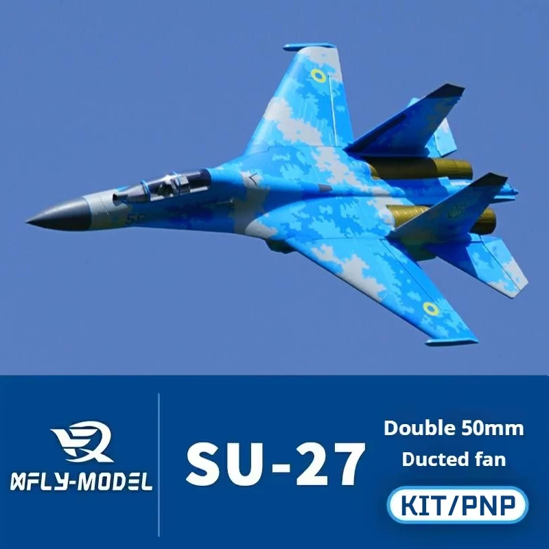 XFly Su-27 RC Airplane Dual 50mm Ducted Fan Fixed Wing Electric Model Aircraft PNP KIT For RC Hobby Enthusiasts