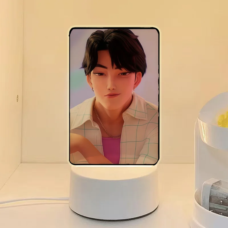 KPop K-POP Demon Hunters Kawaii Zoe Mira Rumi Saja Boys Superstar Monochrome Light Remote Control 16 Color Light Night Light - Image 3