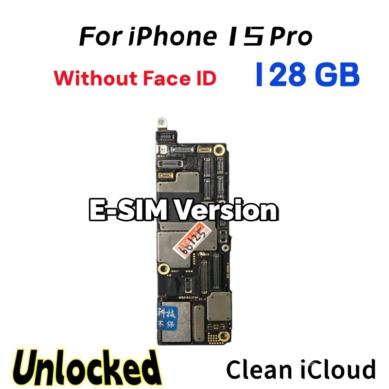 iPhone 15 Pro用ロジックボード、完全動作確認済み、128GB/256GB、Face