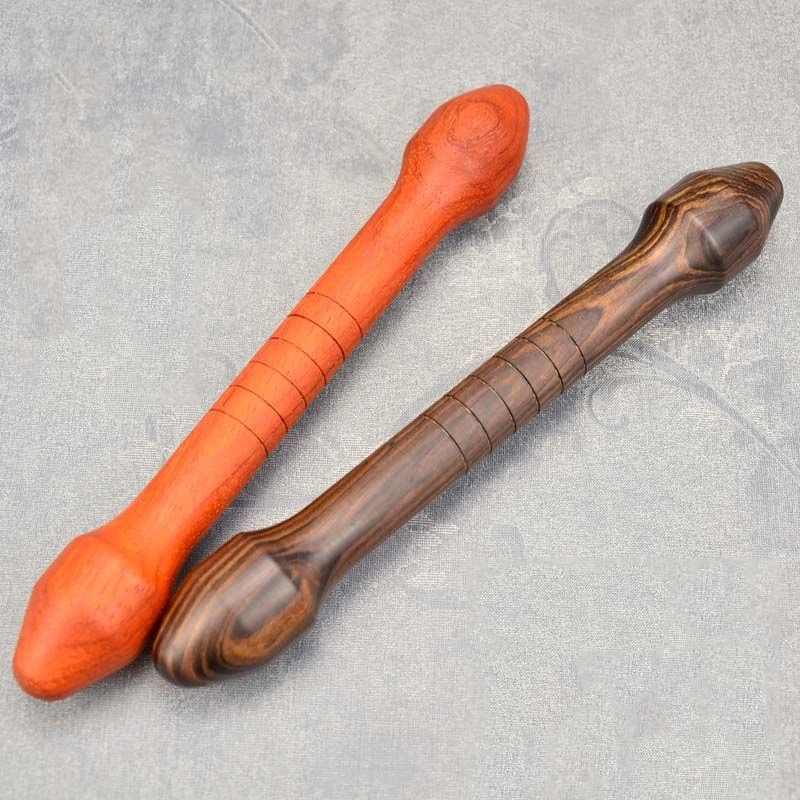 

Outdoor Portable EDC Solid Wood Double Headed Massage Stick Fitness Exercise Relaxation Massage Short Stick Tool