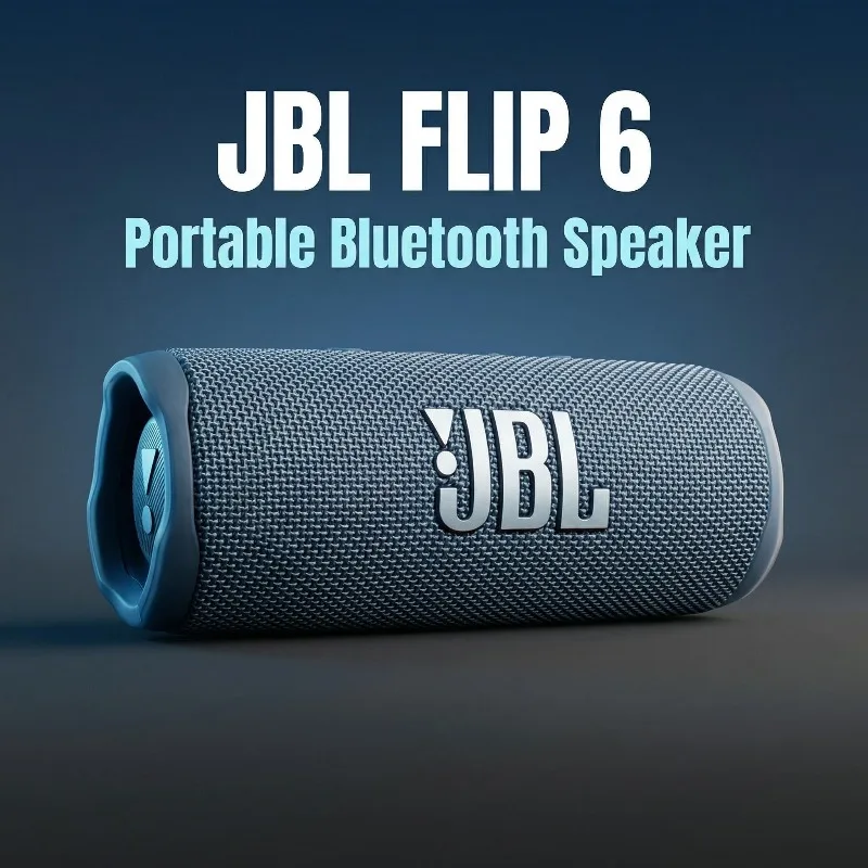 

Портативная Bluetooth-колонка JBL FLIP 6, водонепроницаемая по стандарту IPX7, беспроводная стереоколонка с мощными басами для путешествий, кемпинга, дома и вечеринок