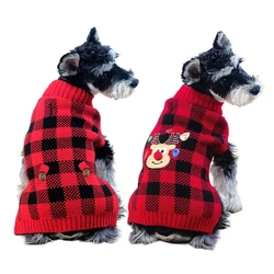 Pet Dog Clothes Winter Warm Knitted Pet Clothes Good Resilience Soft Sweater Christmas Lovely Funny Outfits Pet Puppy Turtleneck