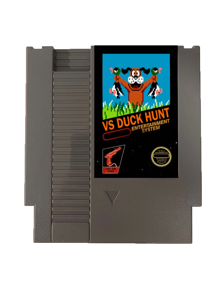 VS DUCK HUNT NES Rom Hack - 8 بت 72 دبابيس بطاقة الألعاب PAl/NTSC USA VERSION Game Cartridge لوحدة التحكم NES الكلاسيكية - اللغة الإنجليزية