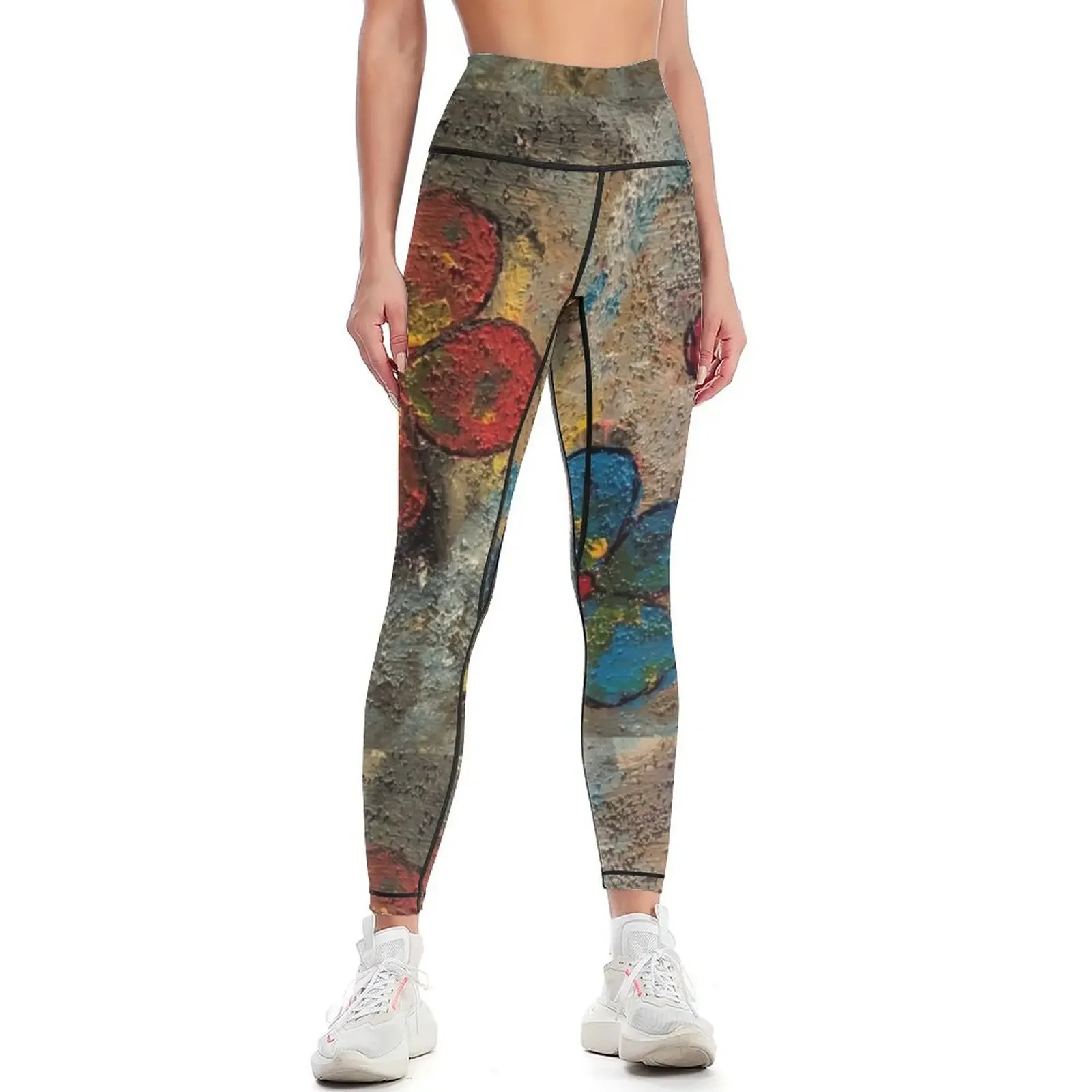 

four flowers Leggings jogging pants sporty woman push up Women's push up legging push up Womens Leggings