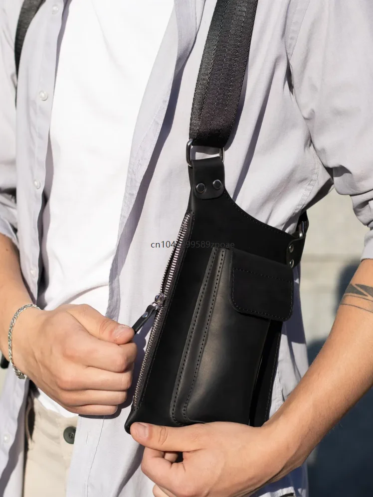 

Men Tactical Vest Fishing Crossbody Cosplay Bag Cosplays Double Shoulder Strap Bags Outdoor Travel Phone Keys Cards Daily Pocket