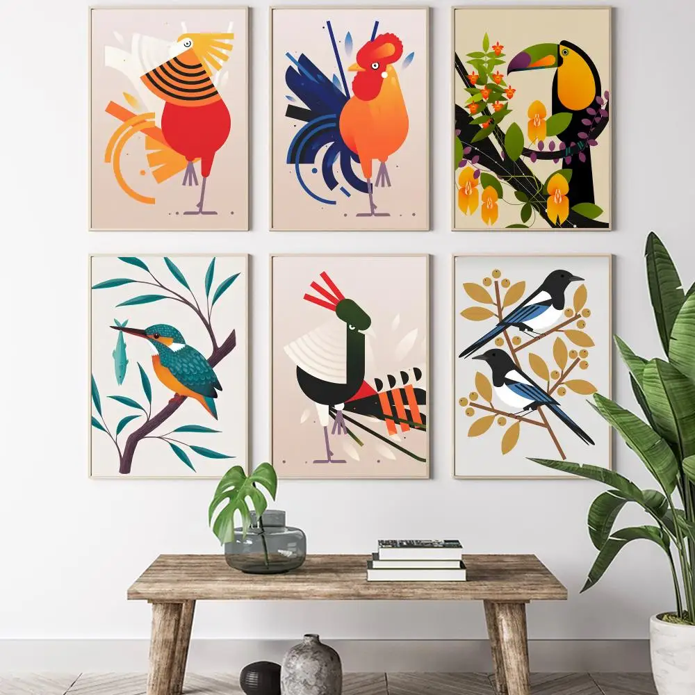 ملصق قماشي للخط: تجعد مجاني مقاوم للماء ومتين لجميع الفضاء لديكور الحائط إيما كلينتون بيردز آرت