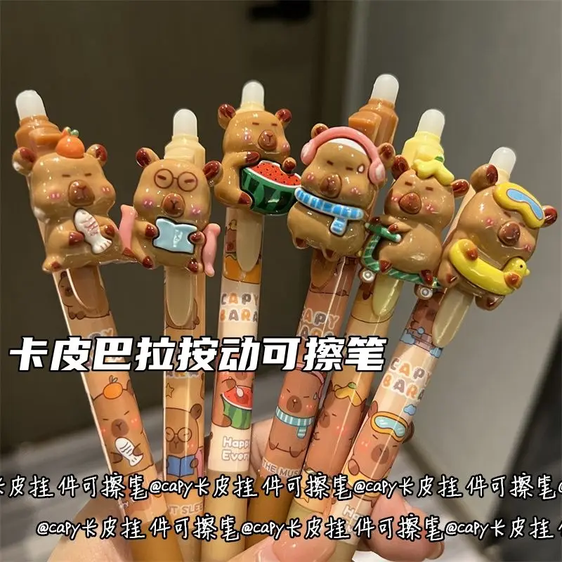 

Супер милая стираемая ручка с капюшоном, горячая стираемая синяя быстросохнущая ручка в форме головы