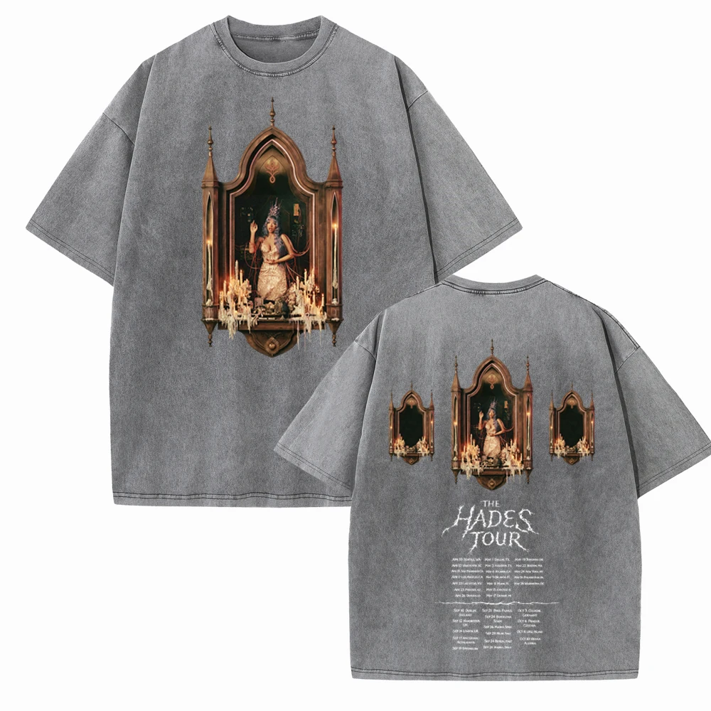 Melanie-Martinez Hades Tour 2026 Cotton T-shirt Vintage Summer O-Neck Short Sleeve