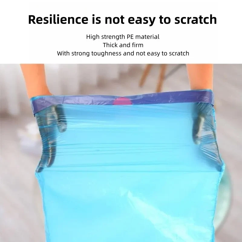 Thickened Garbage Bags with Drawstring Household Disposabl Garbage Bag Trash Bags for Bathroom Office Toilet Kitchen Accessories