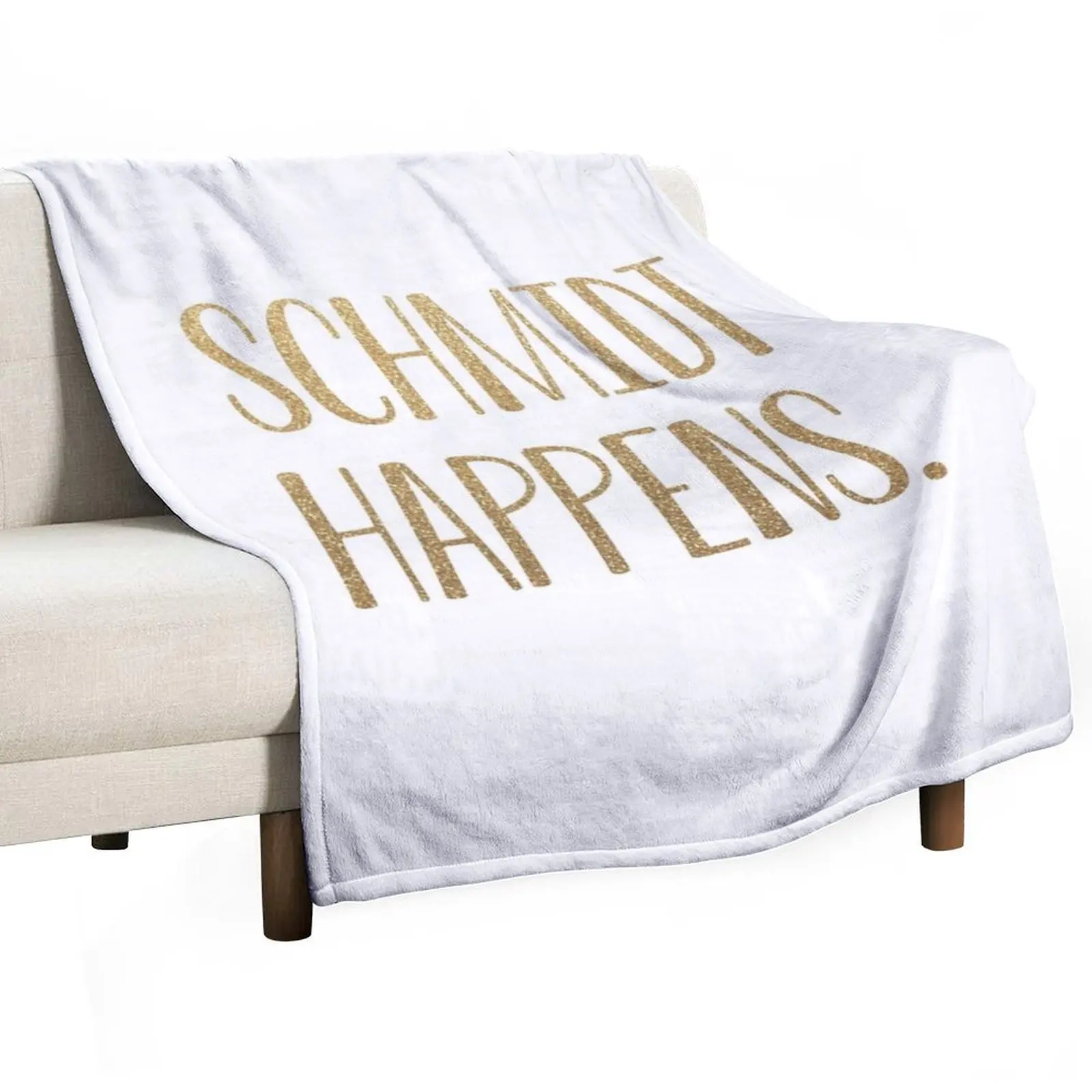 Schmdit Happens Throw Blanket wednesday Beach Nap Soft Plush Plaid Blankets