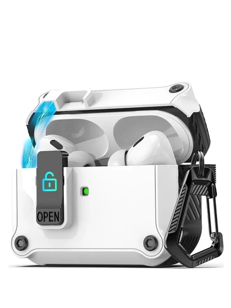 Фонарь для AirPods Pro 2-го 1-го поколения, автоматический защелкивающийся переключатель, безопасный фонарь для Apple AirPods 3, 2, 1