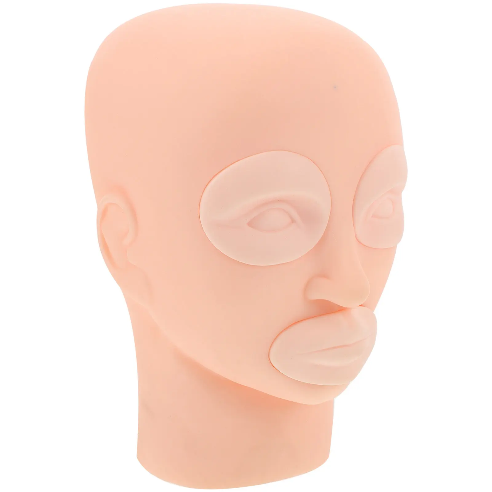 

Microblading Tattoo Practice Mannequin Head Detachable Soft Silicone Eyebrow Eyeliner Lip Practice Head for Makeup