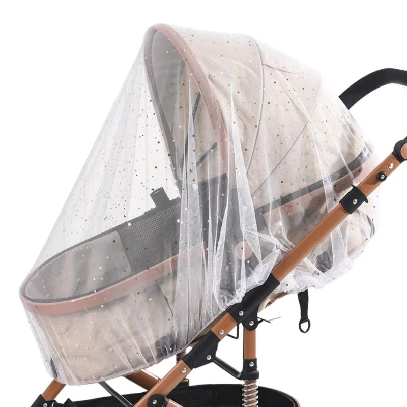 

QX2D Upgraded Baby Stroller Mosquito Net Pushchair Cart Insect-Shield Net Mesh Safe