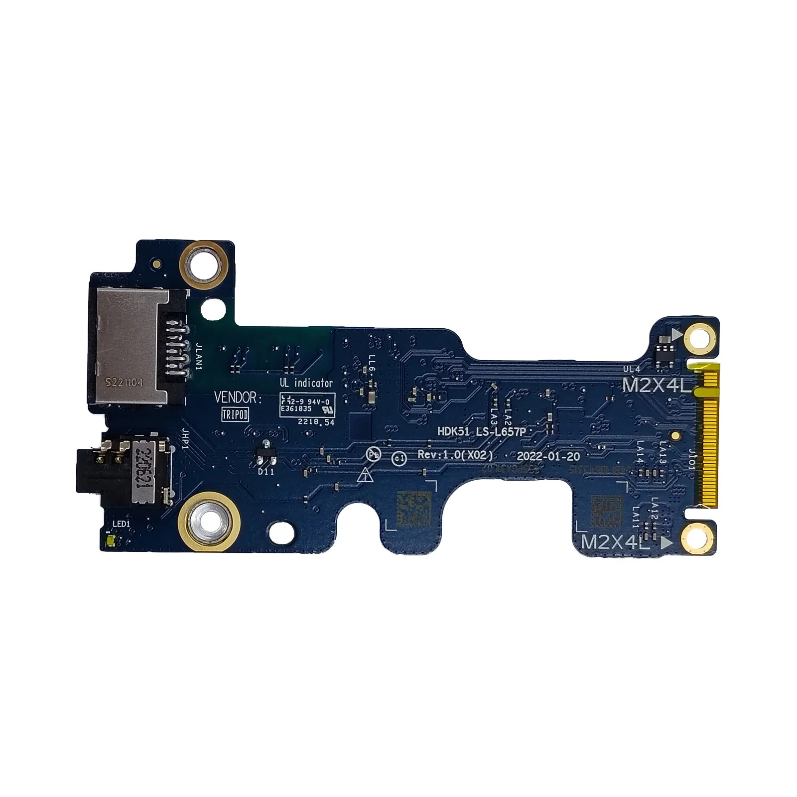 New LS-L657P 0T1JPR T1JPR For Dell G15 5520 5521 G16 7620 USB IO Audio Board