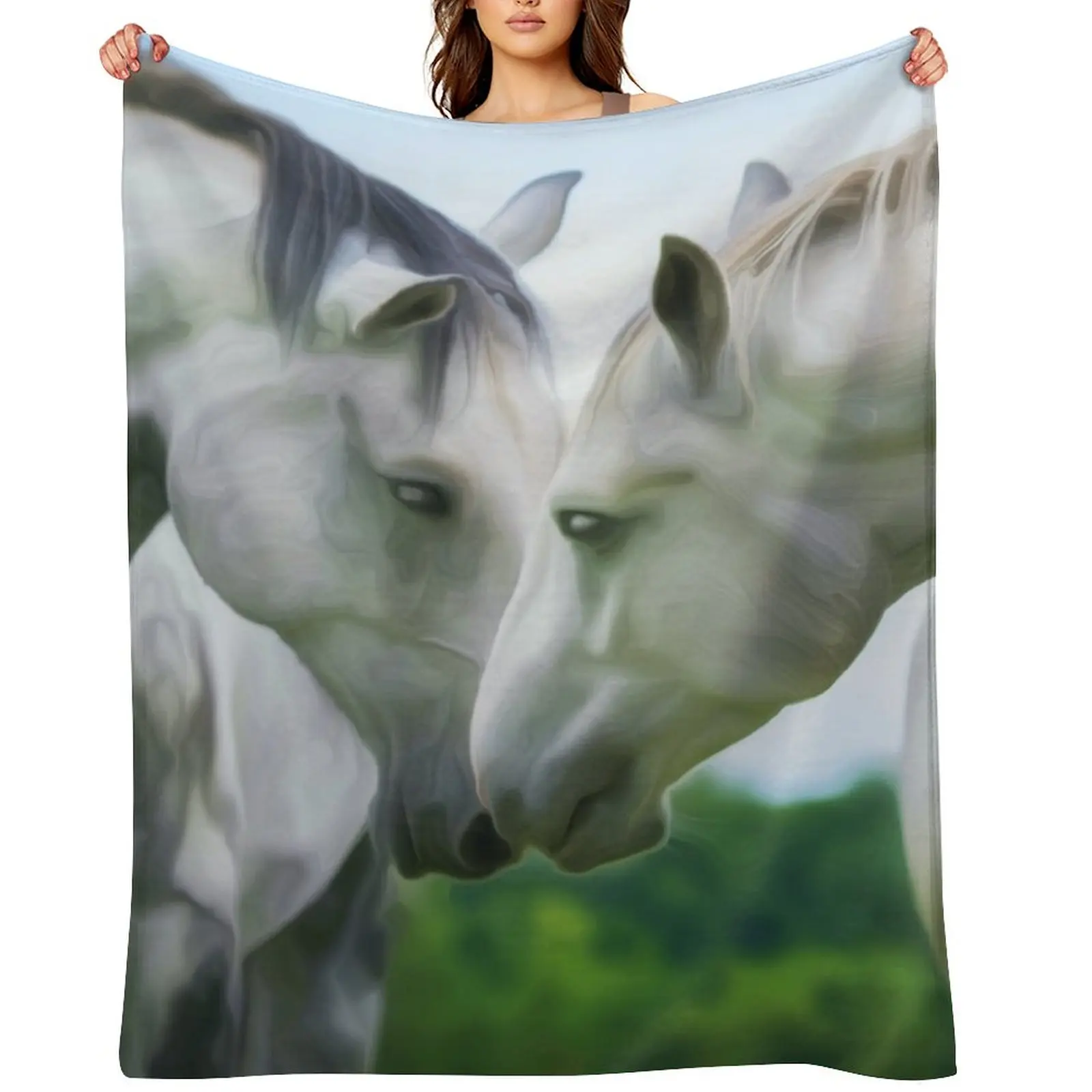 

Horses Throw Blanket Hairys Summer Bed Furrys Blankets