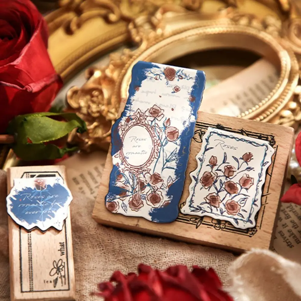 3 Pcs/Set Fashion Aesthetic Rose Magnetic Bookmark Oil Painting Vintage Book Page Clip Romantic Multi-purpose Marker Card School