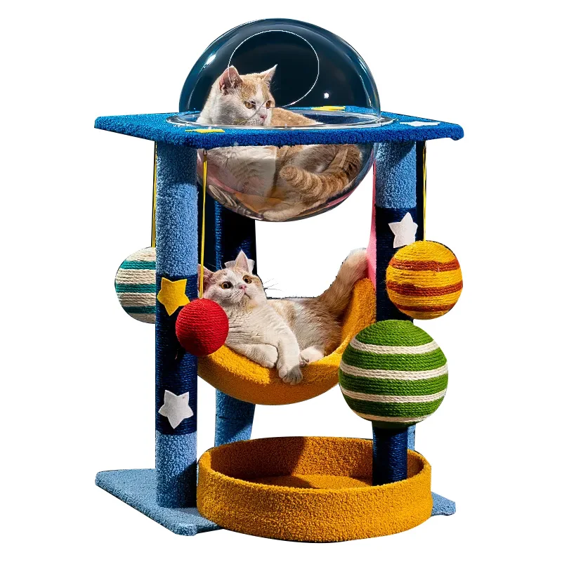 Pet Supplies Furniture Climbing Tree With Sisal Trees House Tower For Kitten Playing Cat Toy