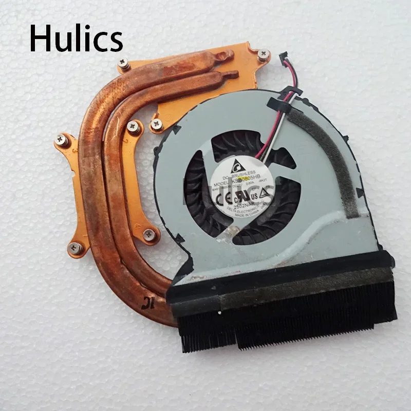 Hulics Used For Samsung NP550P5C NP550P7C Cooling Heatsink BA92-00675A BA92-00675B 0011296101 KSB0805HB