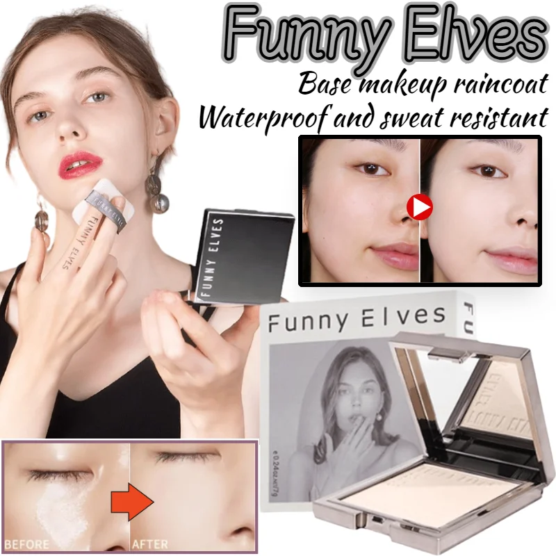 

Funny Elves Powder Powder Controls Oil, Sets Makeup, and Lasts for Concealer for Dry Oily Skin Without Sticking Powder.