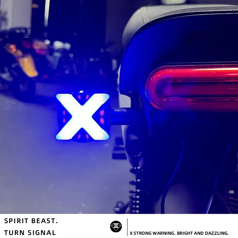 SPIRIT BEAST Modification of Turn Signal of Electric Motorcycle LED Lighting Warning Light 12v Universal for HAOJUE TR300