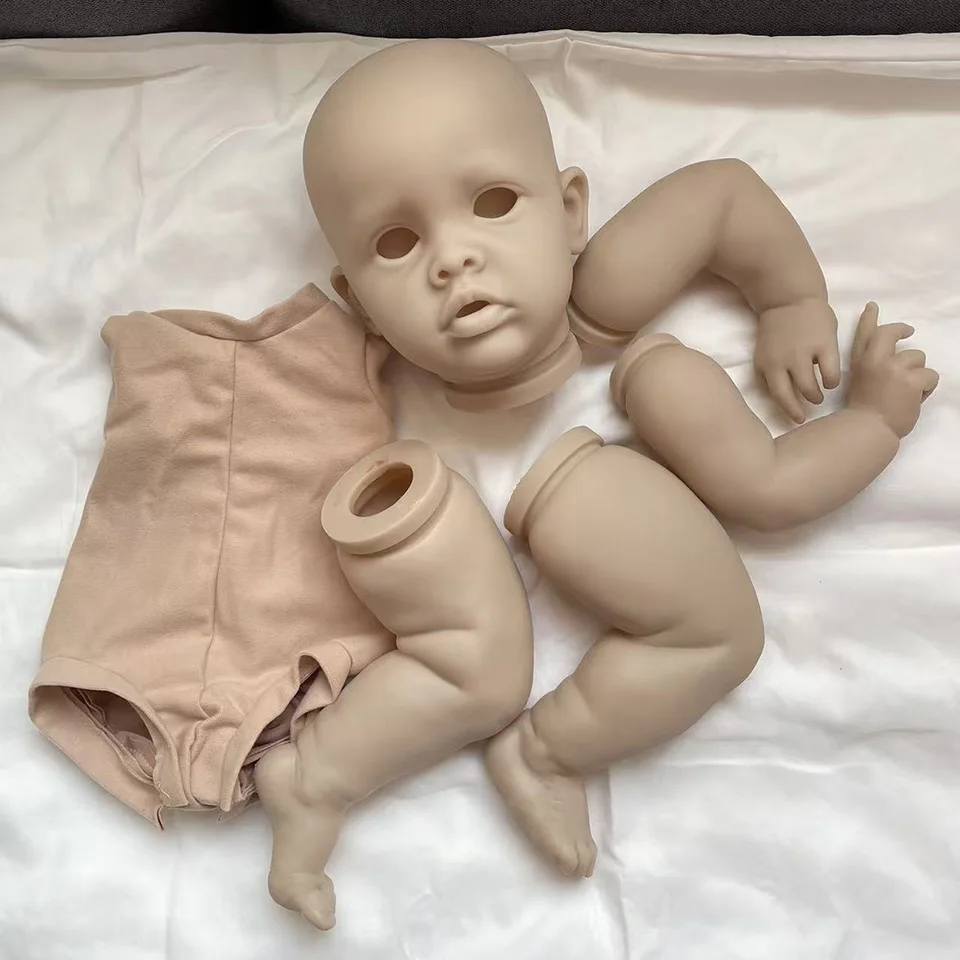 New Limited Edition 22Inch Benjamin Reborn Doll Kit Unfinished High Quality Blank DIY Doll Parts with Cloth Body and Eyes
