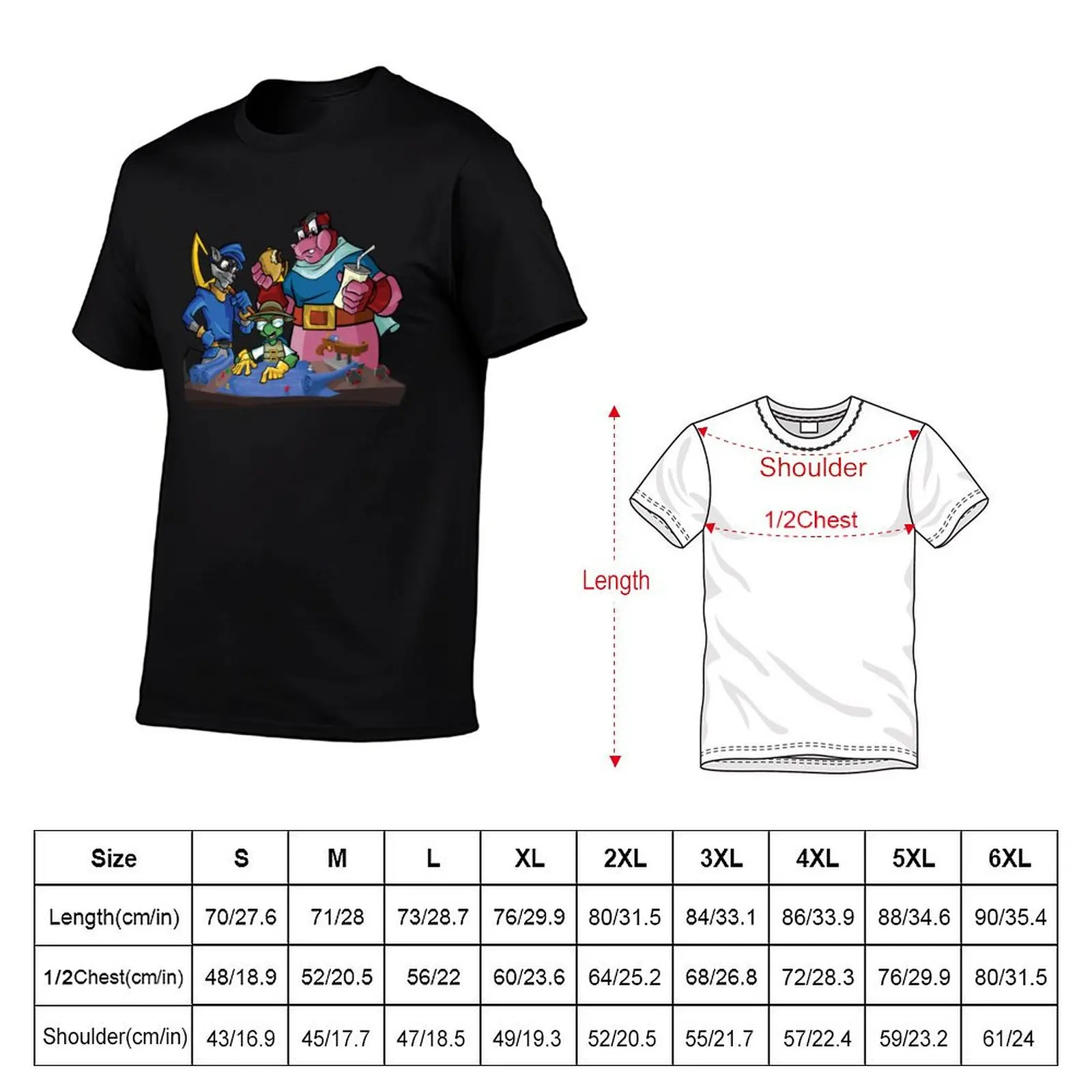 Sly Cooper and the Gang T-Shirt t shirt man luxury man t shirt cotton high quality