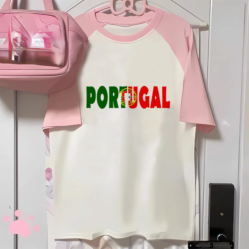 Portugal t shirt women manga t-shirts female comic harajuku Japanese clothes