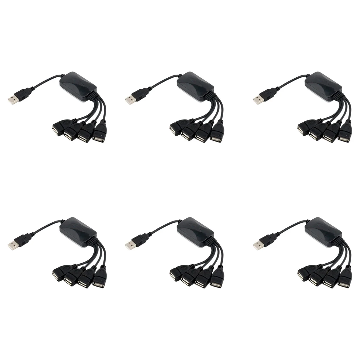 

Разветвитель для кабеля питания, 6 шт., 1 шт., 4 гнезда, USB 2,0