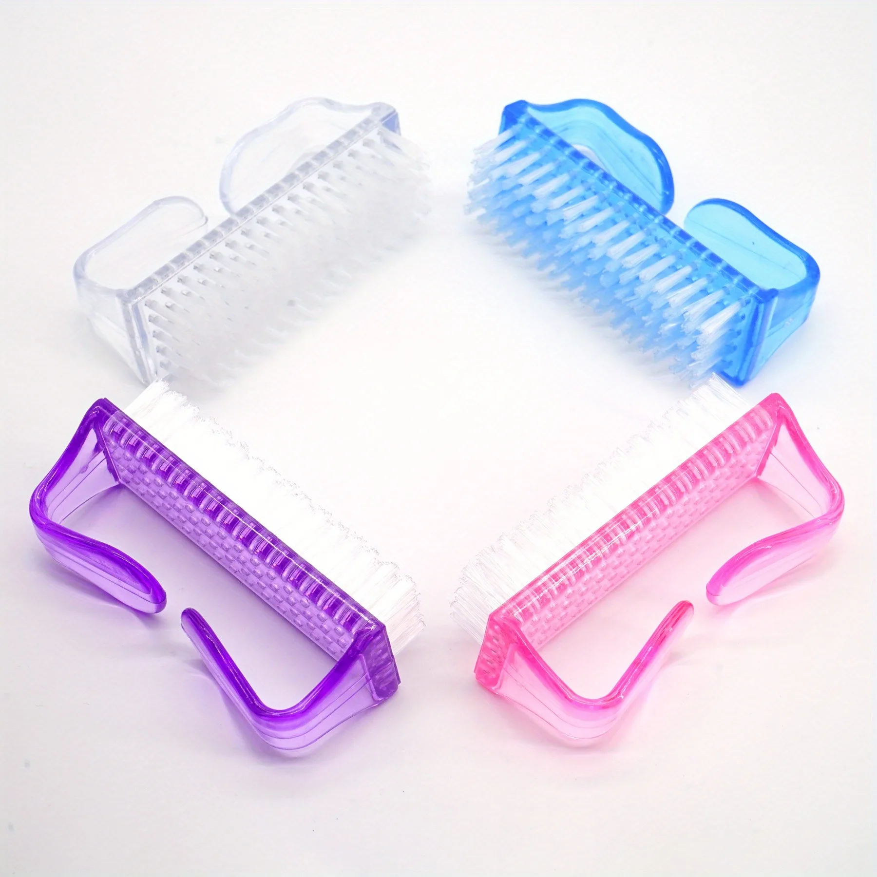 1/2/4/10Pcs/Set Multi-color Nail Art Large Nail Polish Glue Horn Brush Cleaning Brush Plastic Dust Brush Manicure Tools