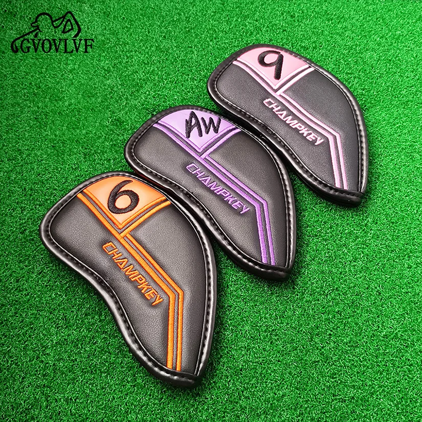 مجموعة غطاء رأس نادي الجولف الحديدي، غطاء رأس حديدي رقمي سميك ومتين لحماية هدية نادي الجولف