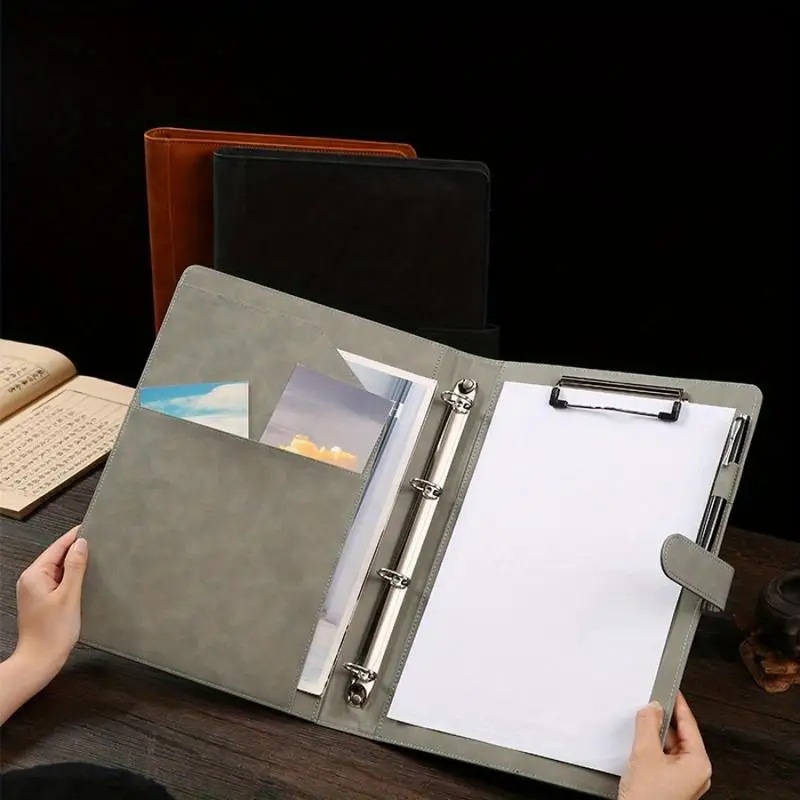 1PC A4 Business Multi Functional Folder Contract Office Paper File Board Writing Pad