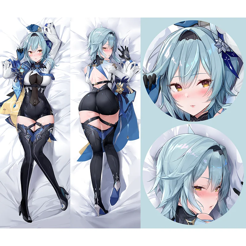 Spiel Genshin Auswirkungen Eula Cosplay Dakimakura Kissen Umarmt Körper Kissen Fall Otaku Kissen Kissen Abdeckung Körper Prop