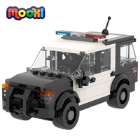 MOOXI Squad Car 46Pcs Bricks Speed Championed City SWAT Cars Model Building Blocks Kids Toys For Children Birthday Gifts MOC4115