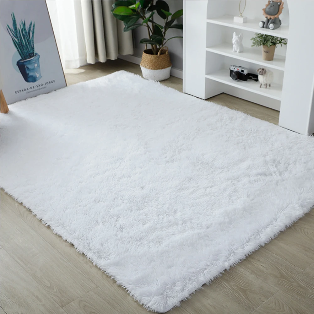 Alfombra de felpa suave y cómoda para decoración de interiores, alfombrillas para sala de estar/cama/Bebé/estudio, tamaño: 140cm x 200cm